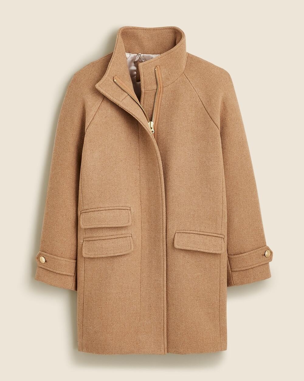 J. Crew Women's Toscana Coat Italian Stadium-Cloth Wool Hthr Acorn Size 2 NWT
